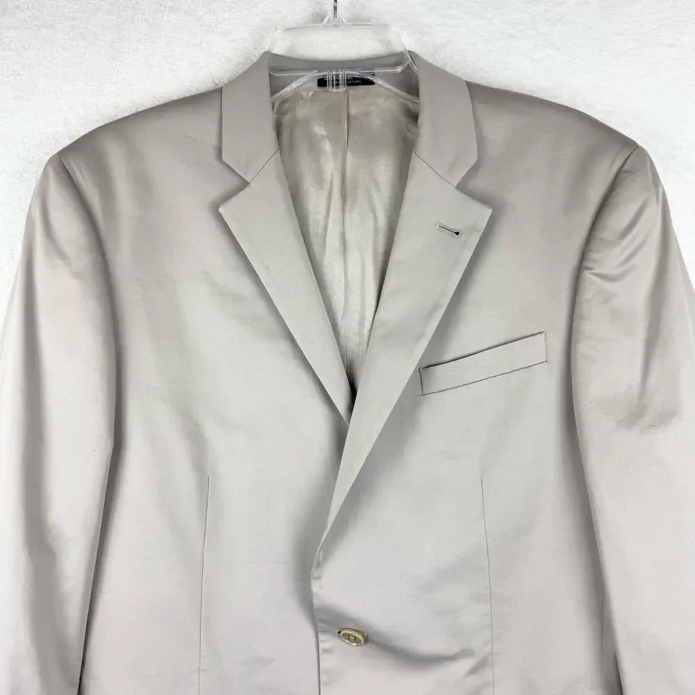 John Varvatos Star USA Loft Trim Fit Sport‎ Coat Double Button Beige Size 40R
